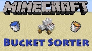 Minecraft Tutorial  The Bucket Sorter [upl. by Maxima]