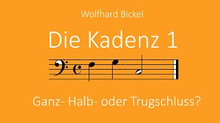 Harmonielehre Folge 5 Die Kadenz 1 Einführung in Ganz Halb und Trugschluss [upl. by Berghoff]