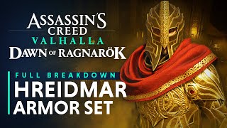 Hreidmar Armor Set amp Odins Atgeir Weapon  Assassins Creed Valhalla Dawn of Ragnarok DLC [upl. by Notsa]