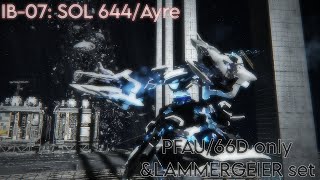 AC6Ayre boss fight but PFAU66D only amp LAMMERGEIER set [upl. by Hayimas149]