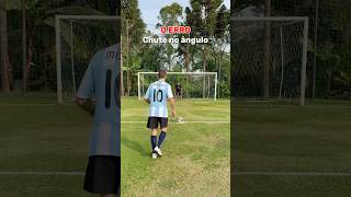 COMO CHUTAR NO ÂNGULO 🔥 futebol tutorial chute bera [upl. by Raynold857]