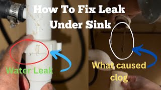 Fixing Clogged amp Leaking Kitchen Sink  Step By Step Video [upl. by Crellen]