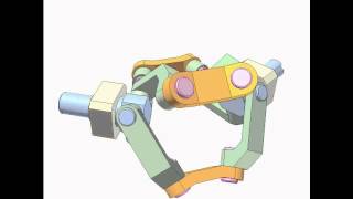 Spherical 4R mechanism 2f [upl. by Naga]