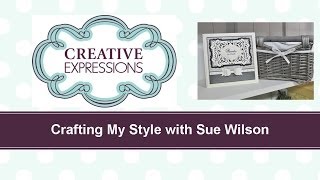 Craft Dies by Sue Wilson  Tutorial Video Elegant Bow Tie for Creative Expressions [upl. by Nanfa]