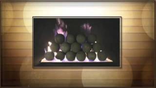 Ventless Gas Log Fireplaces  Alternative Fire Balls [upl. by Adeline]