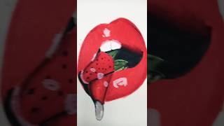 drawing tekenen lippen juicy netherlands strawberry You like it What next 🌺❤️ [upl. by Amahcen]