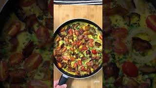 Easy Breakfast Frittata in 20 mins  No Bake Egg with Potatoes Mushroom amp Bacon  意式烘蛋  ASMR [upl. by Royal]