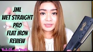 JML Wet Straight Pro Flat Iron ReviewDemo  Yay or Nay Worth The Price [upl. by Aklog]