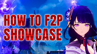 HOW TO F2P SHOWCASE 2  Genshin Impact [upl. by Federica]