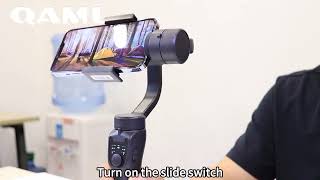 F8 Handheld 3Axis Gimbal Phone Holder Anti Shake Video Record Stabilizer [upl. by Riedel610]