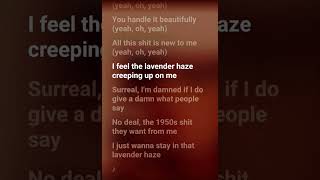 Taylor Swift Lavender Haze lyrics [upl. by Fugate]