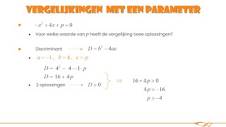 Wiskunde  Werken met parameters [upl. by Philan]