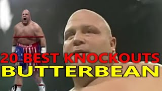 20 BEST KNOCKOUTS of BUTTERBEAN in BOXING The King of 4 Rounds [upl. by Hughmanick]