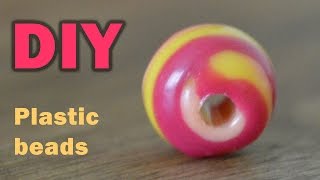 DIY COLORFUL BEADS FROM PLASTIC BOTTLE TOPS [upl. by Pooh]