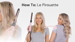 How To Use Le Pirouette Titanium Rotating Curling Iron from Lange [upl. by Akere]