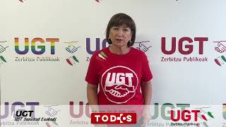 🎤quotGracias a UGT se han frenado y revertido varios procesos de privatización en Osakidetzaquot [upl. by Eronaele313]