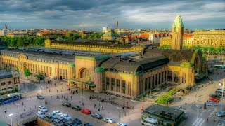 A Walk Around Helsinki Central Railway Station Helsinki Finland [upl. by Amor]