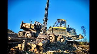 🌲 Ponsse Bison • Forwarder in Action • Forstarbeiten • Rückezug im Einsatz • Kurzholz • Slope deep🌲 [upl. by Carol-Jean]