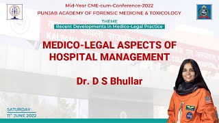 MedicoLegal Aspects of Hospital Management  Dr D S Bhullar [upl. by Hahsi573]