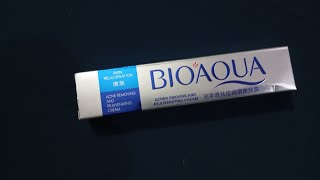 Bioaqua cream reviewsside effects benifateshow to use itbest cream for acne removal [upl. by Minoru]