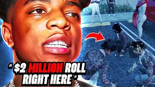 Yungeen Ace Put 2 Millon Dollars On One Roll In The Dice Game…  GTA RP  Windy City Roleplay [upl. by Tavish]