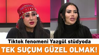 Tek suçum güzel olmak Tiktok fenomeni Yazgül stüdyoda [upl. by Daniels465]