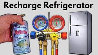 How To Charge Refrigerator with R600A FreonRefrigerant [upl. by Walworth]