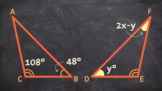 Geometry  How to Determine the Missing Values with Congruent Triangles [upl. by Yancey267]