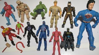 AVENGERS TOYSAction FiguresSuperhero CollectionIronman vs Batman vs Hulk vs Spiderman [upl. by Latimer527]