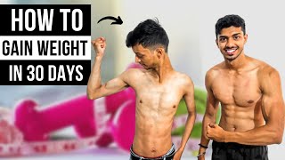 HOW TO GAIN WEIGHT FAST  Diet and Workout for SKINNY PEOPLE [upl. by Obola]