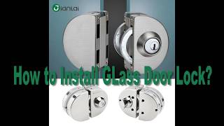 How to Install a Sliding Glass Door Lock Knob without Drilling Jianlai Hardware [upl. by Mercado]