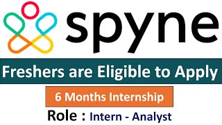 Spyne Hiring Intern  Analyst I Freshers are Eligible to Apply [upl. by Kempe]