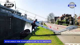 Counterweight system for gangways  easy handling of onshore gangways [upl. by Amrac]