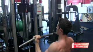 Instructional Fitness  Underhand Pull Downs [upl. by Rouvin]