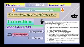 correctionexercice1decroissanceradioactive [upl. by Enuj703]