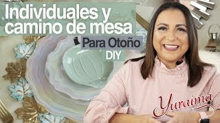 Cómo hacer manteles individuales y camino de mesa para otoño  diy [upl. by Sakul]