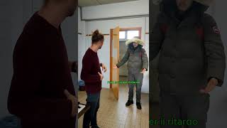 POV neve e scuola prof scuola sketch gag humor comedy neve natale christmas [upl. by Ayhtin]