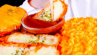 Mukbang with Yummy Cheese Potato and Cutlets Creamy Noodles ASMR Eating mellawnie [upl. by Acile214]