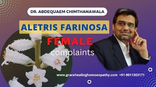 ALETRIS FARINOSA Female complaints  clinical experience [upl. by Chally]