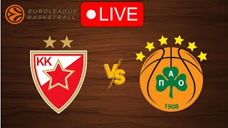 🔴 Live Crvena zvezda vs Panathinaikos  EuroLeague 20242025  Live Play by Play Scoreboard [upl. by Torto270]