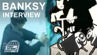 Rare interview with Banksy from early 2000 [upl. by Haidabez]