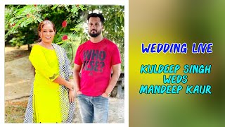 Kuldeep Singh Weds Mandeep Kaur  Wedding Live  28092023 [upl. by Labina950]