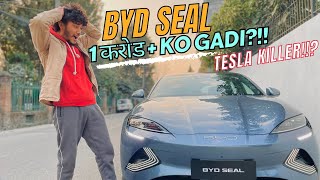 BYD Seal 2024 in Nepal  Review  Driving experience [upl. by Gunzburg]