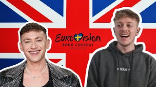 VERY CATCHY DIZZY  OLLY ALEXANDER UK EUROVISION 2024  FIRST TIME REACTION [upl. by Jozef320]