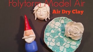 Polyform Model Air  Air Dry Modeling Clay Demo [upl. by Teece]