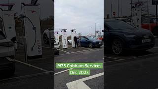 New Ionity EV chargers at M25 Cobham services UK Now 24 EV charging bays [upl. by Anniken]