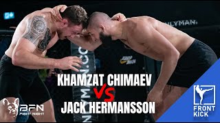 KHAMZAT CHIMAEV vs JACK HERMANSSON Full Fight Video THIS IS CRAZY  Bulldog Fight Night 9 [upl. by Attenaej22]