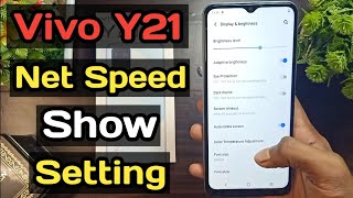 How to show net speed vivo y21  Vivo y21 me net speed kaise dekhe  tips and tricks [upl. by Idna788]