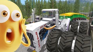 Tractors Adventure on a Farm  Kids Video [upl. by Einna]