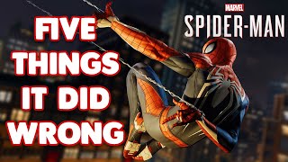 5 Things Marvels SpiderMan on PS4 Did Wrong [upl. by Medlin]